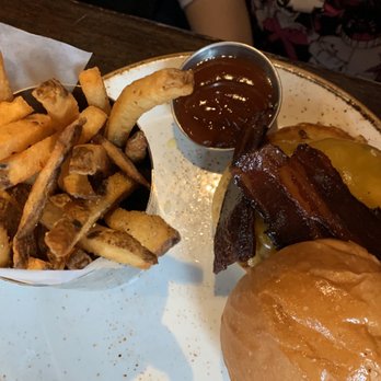 Red Cow St. Paul - 60/40 burger with fries - Burgers Near Me - St Paul, Minnesota Red Cow St. Paul - 60/40 burger with fries - Burgers Near Me - St Paul, Minnesota