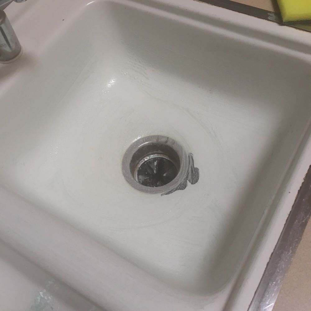 After I cleaned one of the sinks