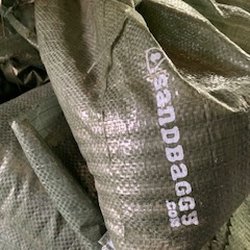 City of Turlock - February 25, 2024  Army GREEN sand-sacks!!! They've always been stark-White! Love the change in scenery :)