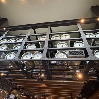 BJ's Restaurant & Brewhouse - Their front interior decoration - Main focal point - bringing your attention to their Brewery main stay. - Breweries Near Me - Las Vegas, Nevada