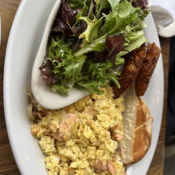 Blue Collar - Salmon egg and onion - Comfort Food Near Me - Miami, Florida Blue Collar - Salmon egg and onion - Comfort Food Near Me - Miami, Florida