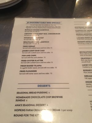 Menu photo 1 J D Shuckers Lewes, DE Menu photo 1 J D Shuckers Lewes, DE