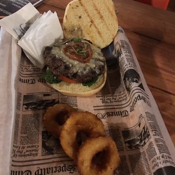 Lula's - 3 Cheese Burger w/onion rings - Burgers Near Me - Dorado, Puerto Rico Lula's - 3 Cheese Burger w/onion rings - Burgers Near Me - Dorado, Puerto Rico