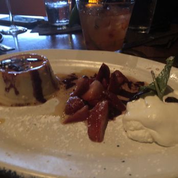 Meso Maya Comida y Copas - Flan with bourbon whipped cream - Mexican Near Me - Fort Worth, Texas