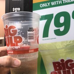 Exxon - False advertising about $.79 Big Gulps.  $.79 soiled water instead...