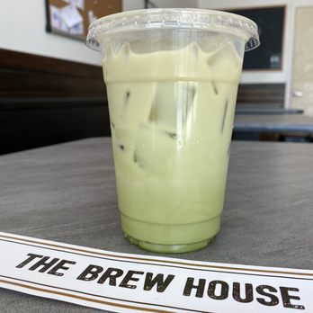 The Brew House - Oat Milk Green Tea Iced Latte - Coffee & Tea Near Me - La Puente, California The Brew House - Oat Milk Green Tea Iced Latte - Coffee & Tea Near Me - La Puente, California