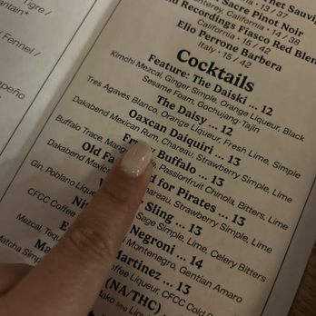 Daisy Bar - Cocktail Menu - Coffee & Tea Near Me - Indianapolis, Indiana Daisy Bar - Cocktail Menu - Coffee & Tea Near Me - Indianapolis, Indiana