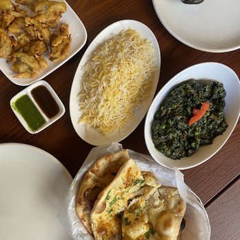 Diya - Artichoke Pakoras, Saffron Rice, Palak Mushroom Mutter, & Garlic Naan - Indian Near Me - San Francisco, California Diya - Artichoke Pakoras, Saffron Rice, Palak Mushroom Mutter, & Garlic Naan - Indian Near Me - San Francisco, California