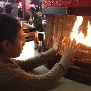 Boomer's Drive In - The fireplace inside for those cold days ! - Burgers Near Me - Bellingham, Washington