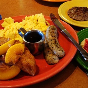 Geraldine's Counter - The Slammin' with french toast, chicken sausage & half biscuit with the delicious jam. - American Near Me - Seattle, Washington