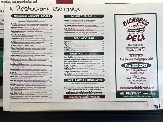 Menu photo 5 Michael's Deli Reno, NV Menu photo 5 Michael's Deli Reno, NV