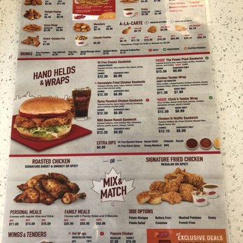 Hi Five Chicken - a menu for a fast food restaurant - Desserts Near Me - Burnaby, British Columbia