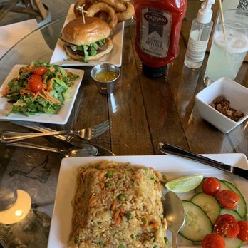Bier Distillery - Nasi Goreng, Buffalo Burger, Garden Salad Side - Cocktail Bars Near Me - Comstock Park, Michigan