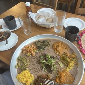 Moya - Vegan Sampler - Ethiopian Near Me - San Francisco, California Moya - Vegan Sampler - Ethiopian Near Me - San Francisco, California