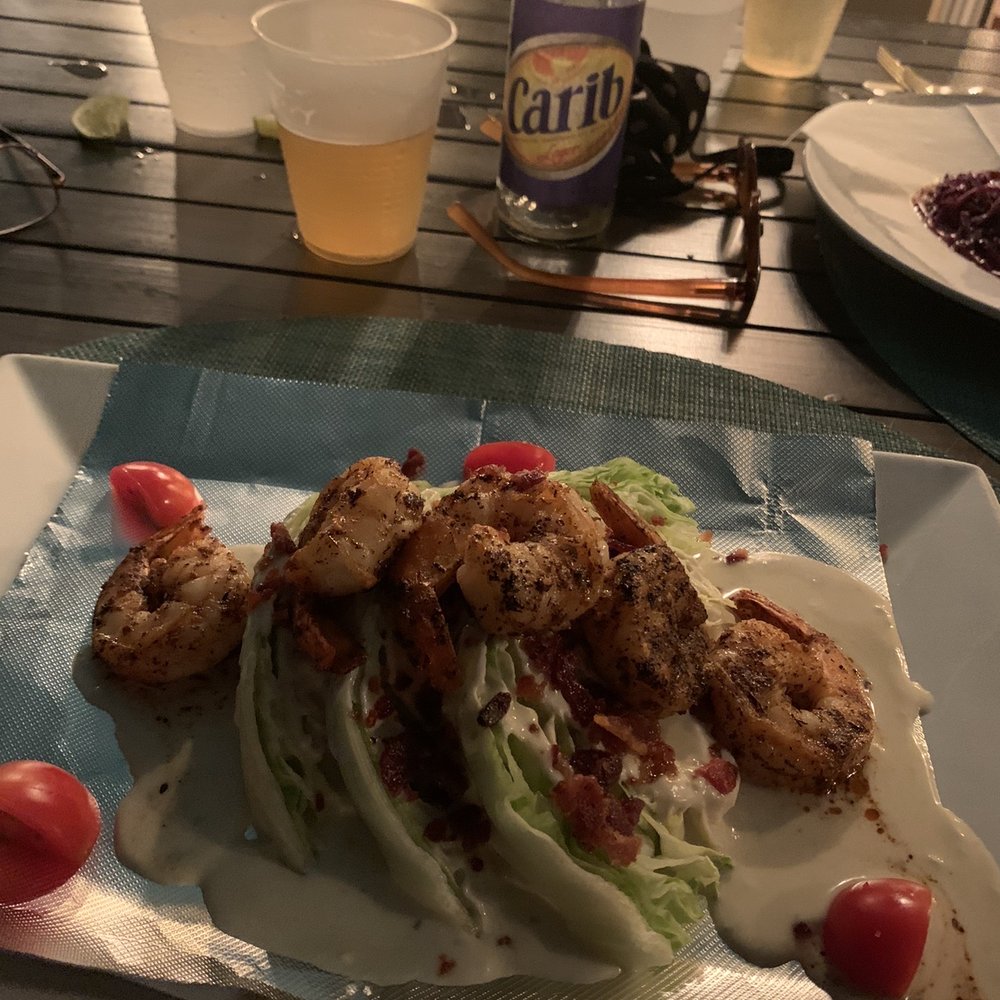 Caribbean Fish Market - The shrimp wedge salad.  Very good. - Seafood Near Me - St. Thomas, Virgin Islands