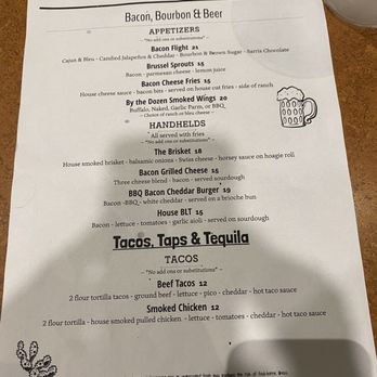Bacon, Bourbon & Beer - Concert menu - American Near Me - Pittsburgh, Pennsylvania Bacon, Bourbon & Beer - Concert menu - American Near Me - Pittsburgh, Pennsylvania