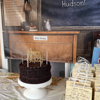 RedDot Printing - 1996 Matilda: Miss Honey's classroom birthday backdrop. Perfect for Bruce's chocolate cake. - Printing Services Near Me - Orange, California