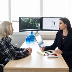 Bruno Lilly LeClere - Attorney Havilah and client in office