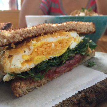 Pop's Espresso Bar - Baby kale and egg sandwich: perfect ratio of content to bread and flavoring is spot on too! - Cafes Near Me - New Rochelle, New York Pop's Espresso Bar - Baby kale and egg sandwich: perfect ratio of content to bread and flavoring is spot on too! - Cafes Near Me - New Rochelle, New York