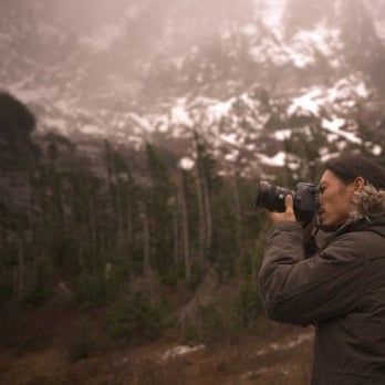 Big Four Ice Caves - taking a photo of the photographer - Parks Near Me - Granite Falls, Washington
