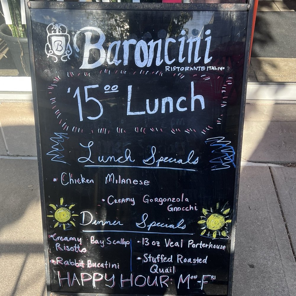 Baroncini - Daily lunch specials at $15 - Italian Near Me - Iowa City, Iowa Baroncini - Daily lunch specials at $15 - Italian Near Me - Iowa City, Iowa
