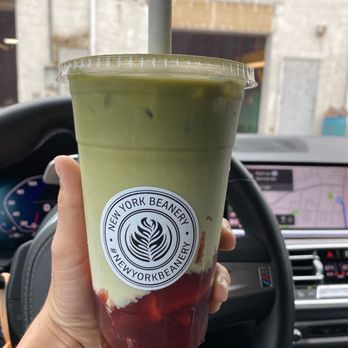 New York Beanery - Strawberry Matcha Iced Latte - Coffee & Tea Near Me - Amityville, New York New York Beanery - Strawberry Matcha Iced Latte - Coffee & Tea Near Me - Amityville, New York