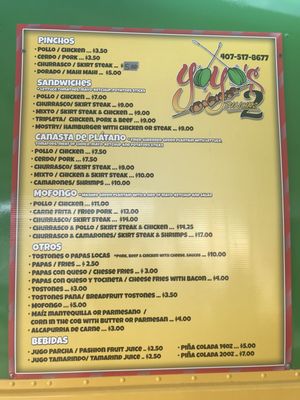Menu photo 2 Yoyo's Pinchos 2 Orlando, FL