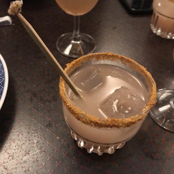 Tigermom - Drink 2 of the Tipsy Monkey pairing -- rum, sesame milk, turmeric deliciousness - Chinese Near Me - Copenhagen, 84