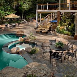 Root Designs - Naturalized Pool and patio oasis