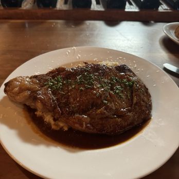 Pasta Prego - Mushroom Risotta with a Ribeye steak on top - Wine Bars Near Me - Napa, California Pasta Prego - Mushroom Risotta with a Ribeye steak on top - Wine Bars Near Me - Napa, California
