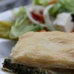 St. Barbara's Greek Festival - Spanakópita plate