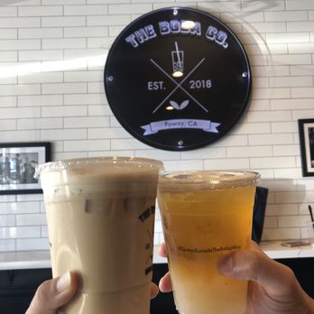 The Boba Co - Milk Tea & Mango Fruit Tea with lychee jelly - Bubble Tea Near Me - Poway, California