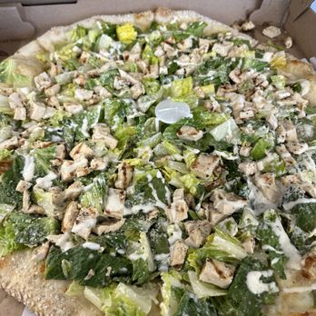 Enzo's Pizza - 18" Chicken Caesar Specialty Pizza- my favorite!!! - Pizza Near Me - Garden City, New York Enzo's Pizza - 18" Chicken Caesar Specialty Pizza- my favorite!!! - Pizza Near Me - Garden City, New York