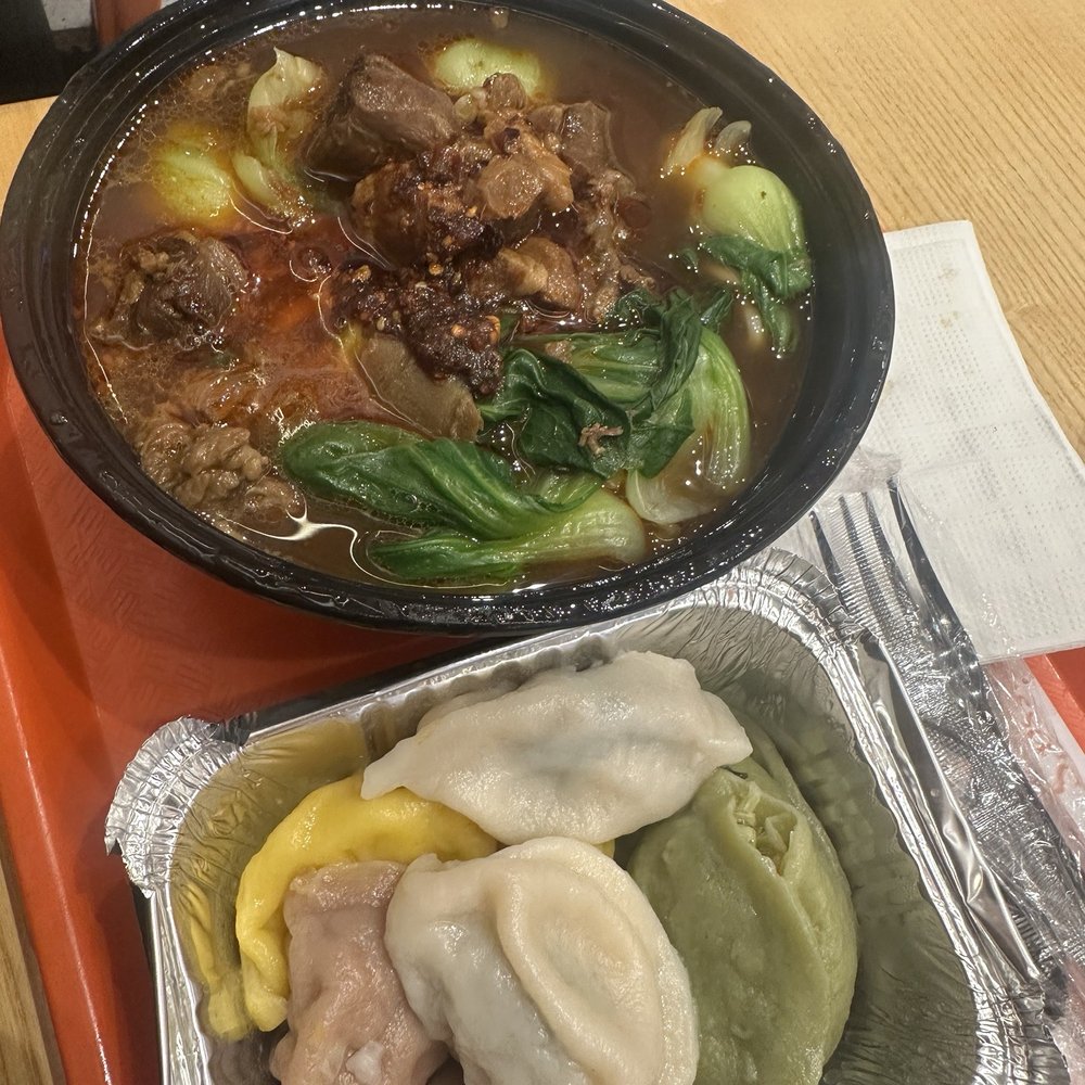 Assorted dumplings and beef noodle soup! Assorted dumplings and beef noodle soup!
