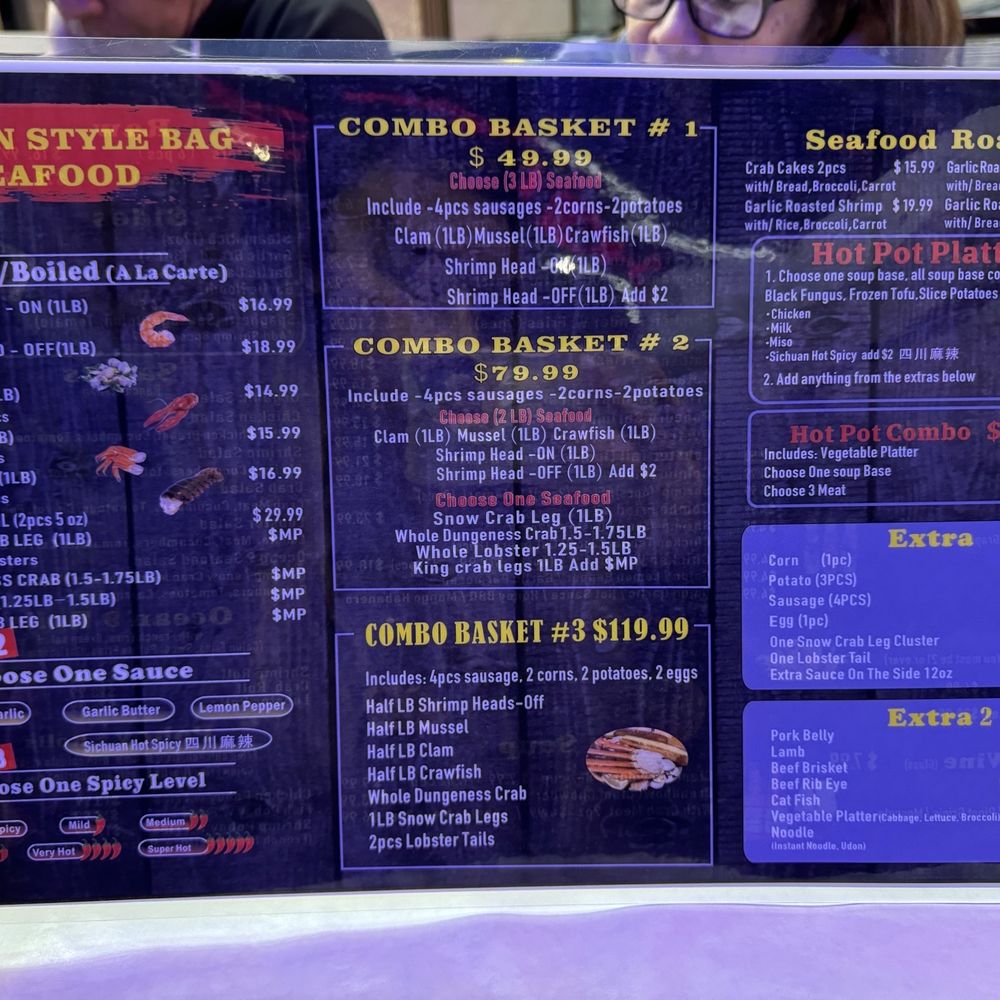 Ocean 9 Crab - Menu - Seafood Near Me - Milpitas, California