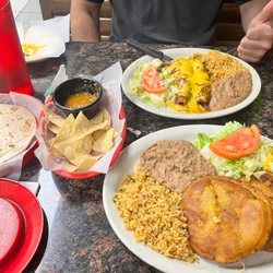 Mexico Taqueria - The Mexican plate and gorditas plate.