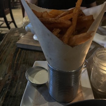 Tavern - Sweet potato fries with a spicy ranch dip - New American Near Me - Coronado, California Tavern - Sweet potato fries with a spicy ranch dip - New American Near Me - Coronado, California