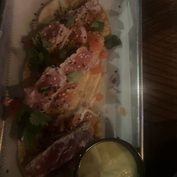 Squid Ink Eclectic Eats & Drinks - Tuna nachos - Gastropubs Near Me - Mobile, Alabama Squid Ink Eclectic Eats & Drinks - Tuna nachos - Gastropubs Near Me - Mobile, Alabama