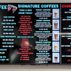 Desert Donuts - Menu for Coffee and combo deals