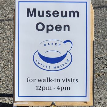 Bakke Coffee Museum - Open to the public 2nd & 4th Sundays of the month 12noon to 4pm (9/27/26) - Museums Near Me - Seattle, Washington