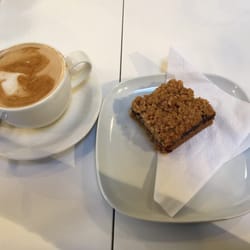 Big Red Barn - Flat white and a date slice - perfect late afternoon pic me up!