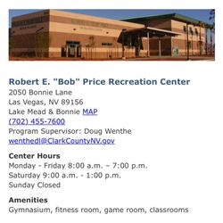 Robert Price Recreation Center - Indoor Pickleball