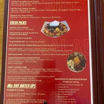 Slam Dunk Pizza - menu page 2 of 6 - Pizza Near Me - Willits, California