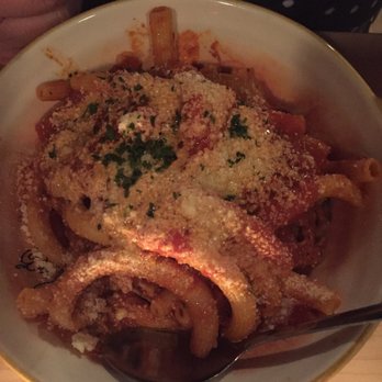 Fiorella - The candele pasta with braised pork shoulder, paddaya & oregano! - Pizza Near Me - Rochester, New York