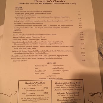 Henrietta's Table - Menu! - New American Near Me - Cambridge, Massachusetts Henrietta's Table - Menu! - New American Near Me - Cambridge, Massachusetts