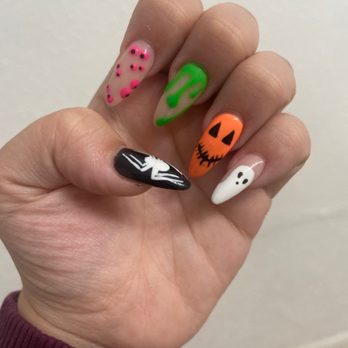 Crystal Nails - Left set - Nail Salons Near Me - San Diego, California