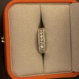 A new wedding band that I ordered they resized for me. A new wedding band that I ordered they resized for me.