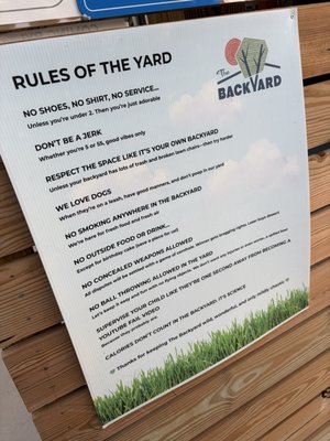 Menu photo 1 The Backyard Ocoee, FL
