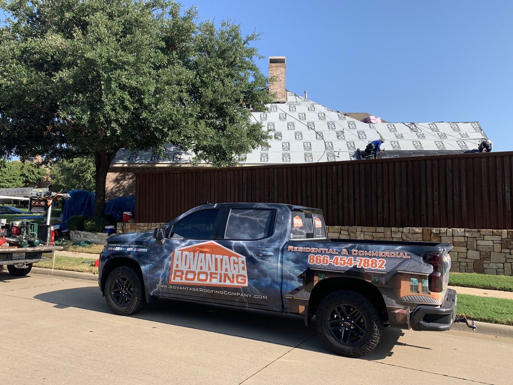 Slide of Advantage Roofing Company