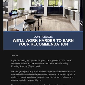 Texas Floor & Home by Carpet One - Customer service promise - Flooring Near Me - Sugar Land, Texas